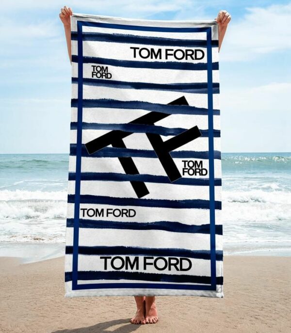 Tom Ford Beach Towel Accessories Luxury Fashion Summer Item Soft Cotton