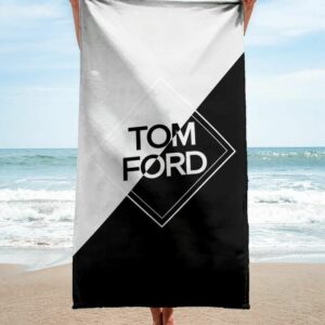 Tom Ford Beach Towel Soft Cotton Accessories Summer Item Fashion Luxury