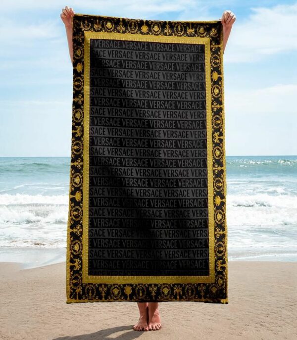 Versace Beach Towel Accessories Fashion Summer Item Soft Cotton Luxury