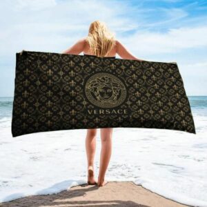 Versace Beach Towel Accessories Summer Item Luxury Soft Cotton Fashion