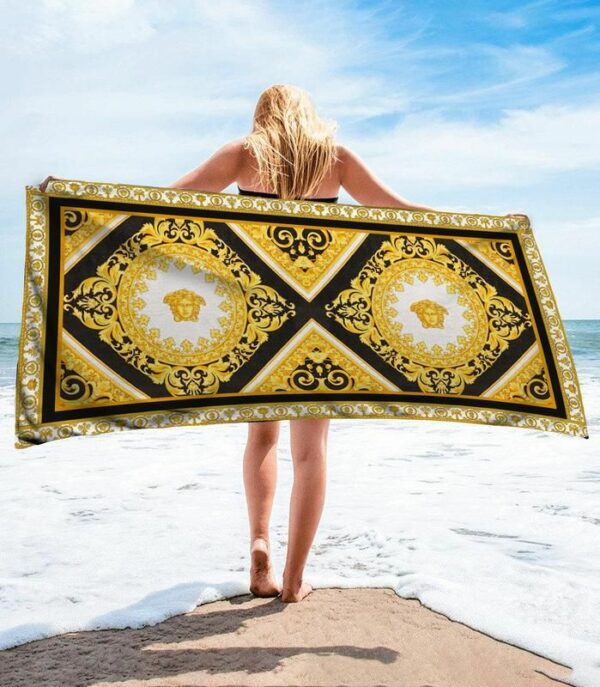 Versace Beach Towel Fashion Luxury Soft Cotton Summer Item Accessories