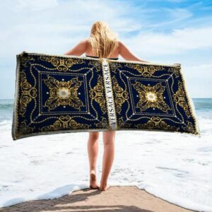 Versace Beach Towel Fashion Soft Cotton Accessories Summer Item Luxury