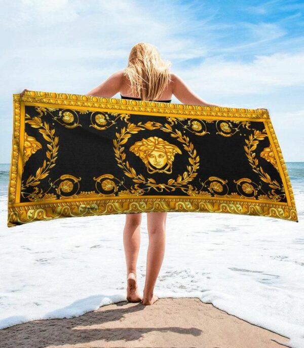 Versace Beach Towel Luxury Accessories Soft Cotton Summer Item Fashion