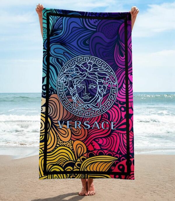 Versace Beach Towel Luxury Accessories Summer Item Fashion Soft Cotton