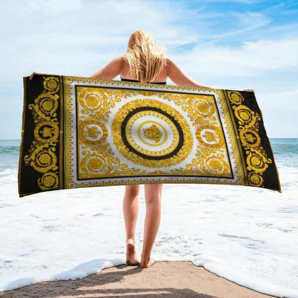 Versace Beach Towel Soft Cotton Accessories Luxury Fashion Summer Item