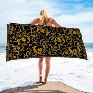 Versace Beach Towel Soft Cotton Fashion Luxury Summer Item Accessories