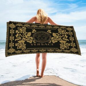 Versace Beach Towel Soft Cotton Luxury Summer Item Accessories Fashion