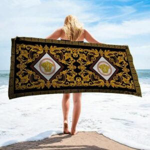 Versace Beach Towel Soft Cotton Summer Item Luxury Accessories Fashion