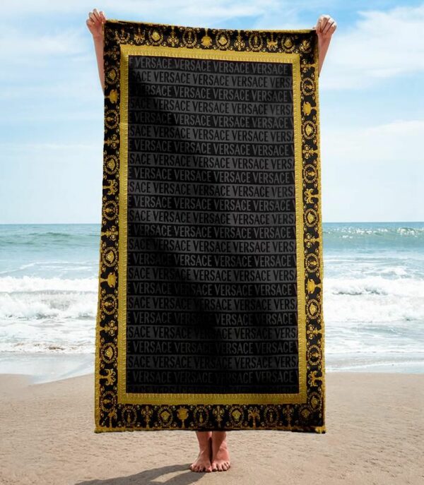 Versace Beach Towel Summer Item Luxury Soft Cotton Fashion Accessories