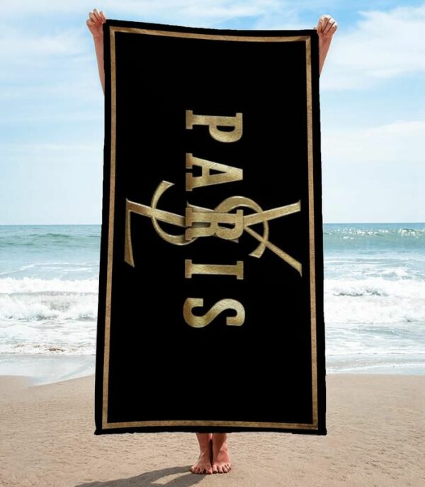 Ysl Beach Towel Summer Item Luxury Accessories Fashion Soft Cotton