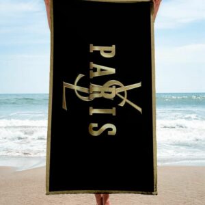 Ysl Saint Laurent Paris Beach Towel Accessories Summer Item Luxury Soft Cotton Fashion