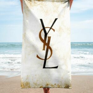 Yves Saint Laurent Beach Towel Luxury Soft Cotton Fashion Summer Item Accessories