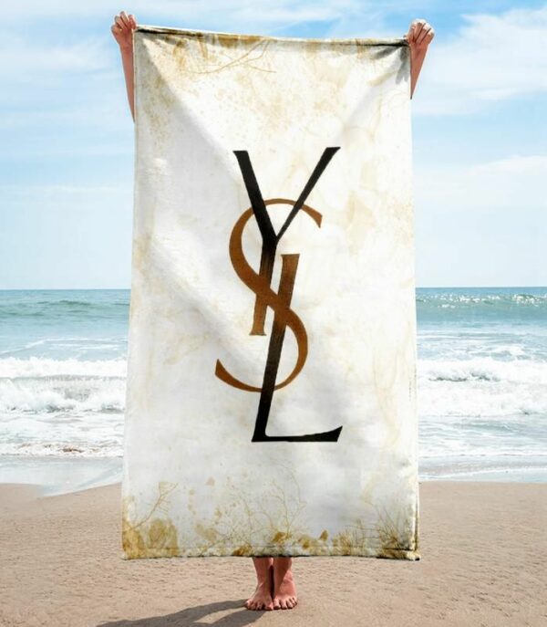 Yves Saint Laurent Beach Towel Luxury Soft Cotton Fashion Summer Item Accessories
