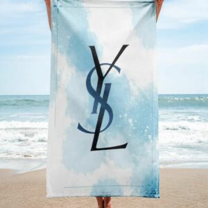 Yves Saint Laurent Beach Towel Soft Cotton Luxury Accessories Summer Item Fashion