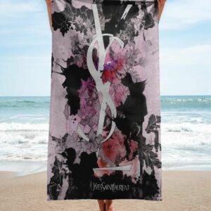 Yves Saint Laurent Beach Towel Summer Item Fashion Luxury Soft Cotton Accessories