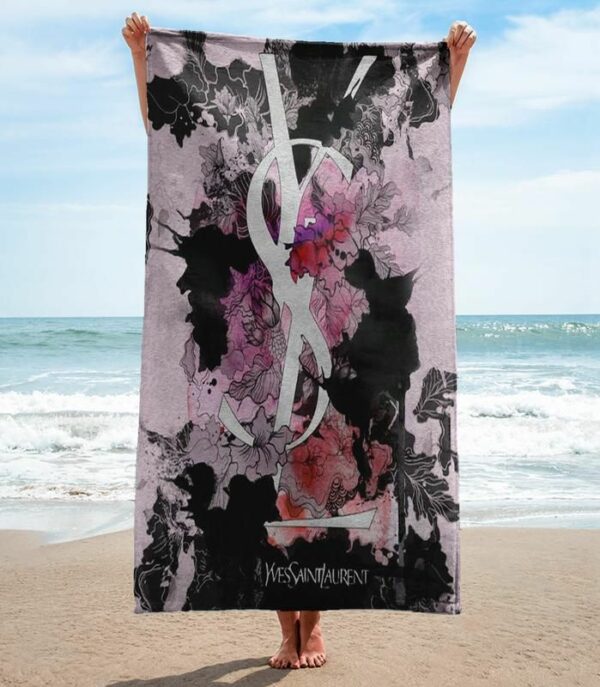 Yves Saint Laurent Beach Towel Summer Item Fashion Luxury Soft Cotton Accessories