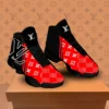 Louis Vuitton Black Red Air Jordan 13 Luxury Fashion Trending Shoes Sneakers
