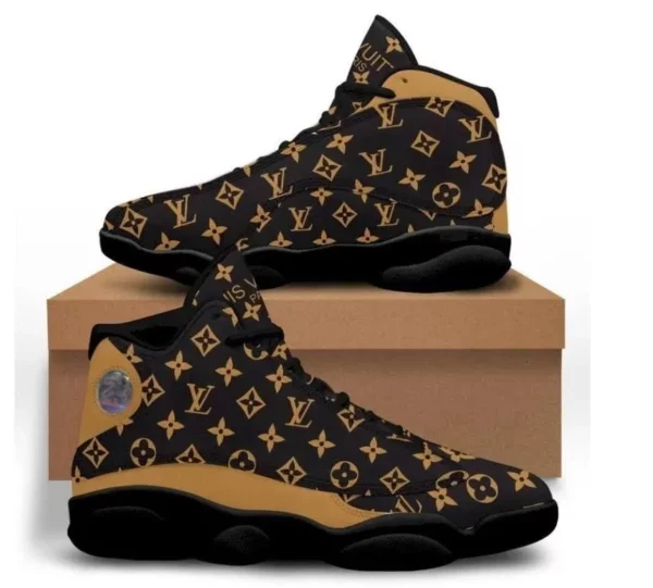 Louis Vuitton Monogram Brown LV Air Jordan 13 Shoes Trending Sneakers Luxury Fashion