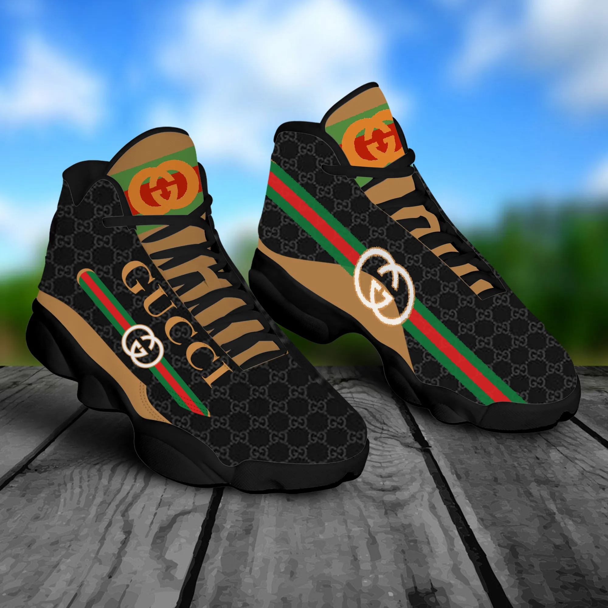 Gucci Retro Air Jordan 13 Fashion Shoes Luxury Sneakers Trending