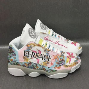 Gianni Versace Flower Air Jordan 13 Shoes Trending Sneakers Fashion Luxury