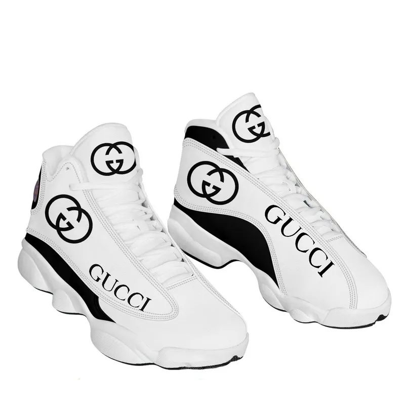 Gucci White Air Jordan 13 Luxury Sneakers Fashion Trending Shoes
