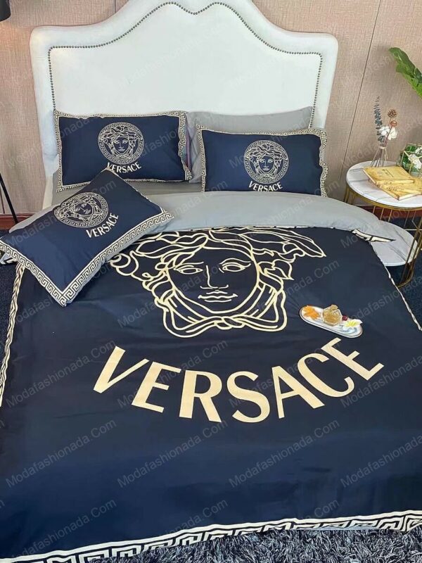 Versace Logo Brand Bedding Set Home Decor Bedroom Bedspread Luxury