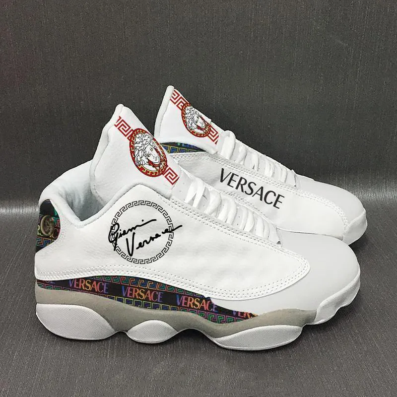 Gianni Versace White  Air Jordan 13 Luxury Trending Sneakers Shoes Fashion