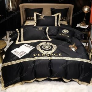 Versace Logo Brand Bedding Set Home Decor Luxury Bedroom Bedspread