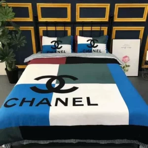 Chanel Logo Brand Bedding Set Luxury Home Decor Bedspread Bedroom