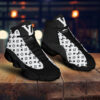 Louis Vuitton Black White Monogram Air Jordan 13 Shoes Fashion Sneakers Luxury Trending