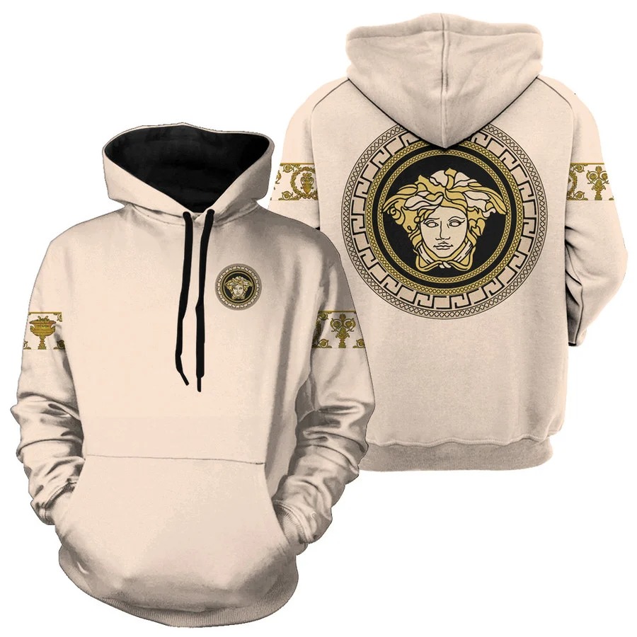 Gianni Versace Beige Type 1117 Hoodie Fashion Brand Outfit Luxury