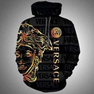 Gianni Versace Black Type 1110 Hoodie Outfit Fashion Brand Luxury