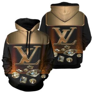 Louis Vuitton Diamond Lv Type 881 Hoodie Outfit Fashion Brand Luxury