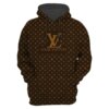 Lv Louis Vuitton Brown Monogram Type 804 Luxury Hoodie Fashion Brand Outfit