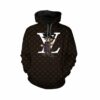 Louis Vuitton Black Songoku Type 646 Hoodie Outfit Luxury Fashion Brand