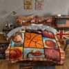 Basketball Sport 24 Logo Type 1255 Bedding Sets Sporty Bedroom Home Decor