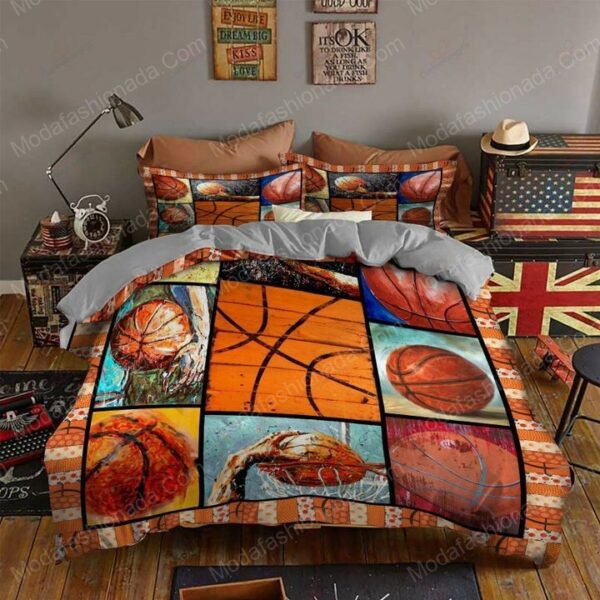 Basketball Sport 24 Logo Type 1255 Bedding Sets Sporty Bedroom Home Decor