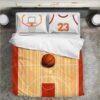 Basketball Wood Court Sport 13 Logo Type 1260 Bedding Sets Sporty Bedroom Home Decor