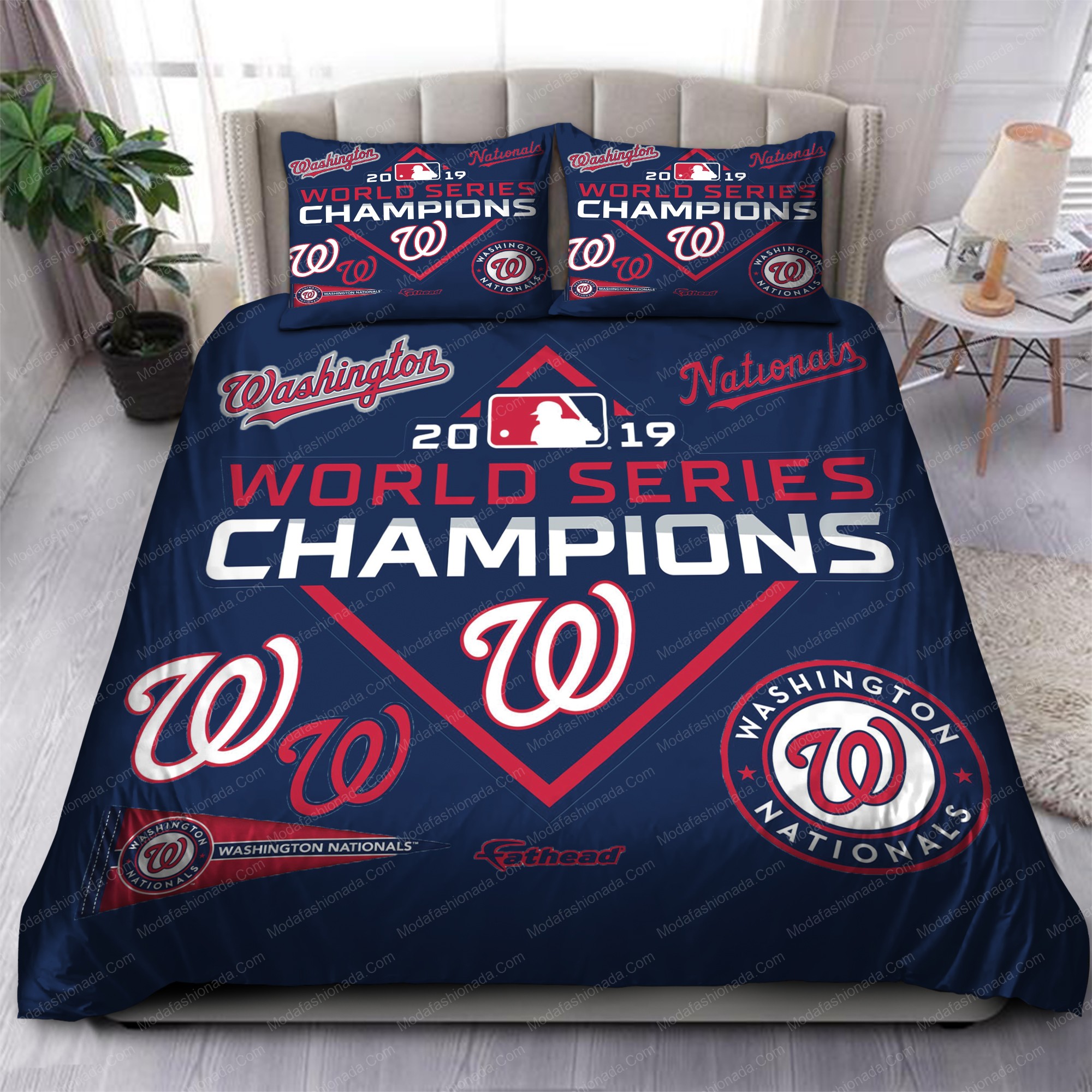 World Series Championships 2019 Washington Nationals Mlb 190 Logo Type 1279 Bedding Sets Sporty Bedroom Home Decor