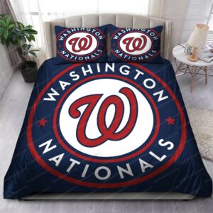 Washington Nationals Mlb 186 Logo Type 1281 Bedding Sets Sporty Bedroom Home Decor