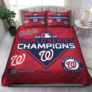 World Series Championships 2019 Washington Nationals Mlb 191 Logo Type 1295 Bedding Sets Sporty Bedroom Home Decor