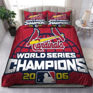 World Championships St Louis Cardinals Mlb 164 Logo Type 1309 Bedding Sets Sporty Bedroom Home Decor