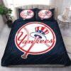 New York Yankees Mlb 128 Logo Type 1346 Bedding Sets Sporty Bedroom Home Decor