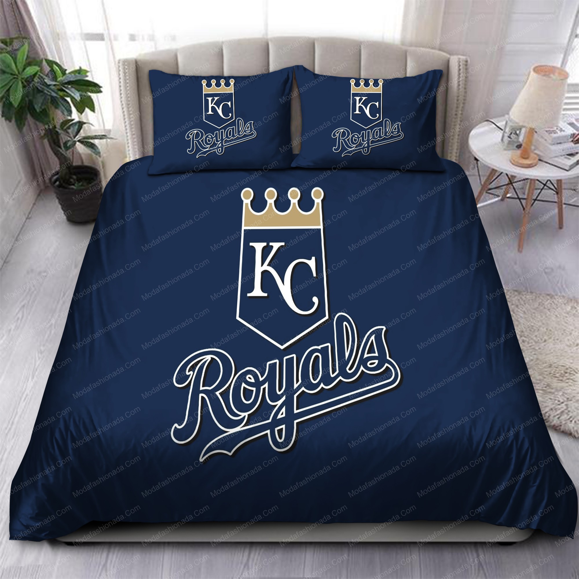 Kansas City Royals Mlb 106 Logo Type 1371 Bedding Sets Sporty Bedroom Home Decor