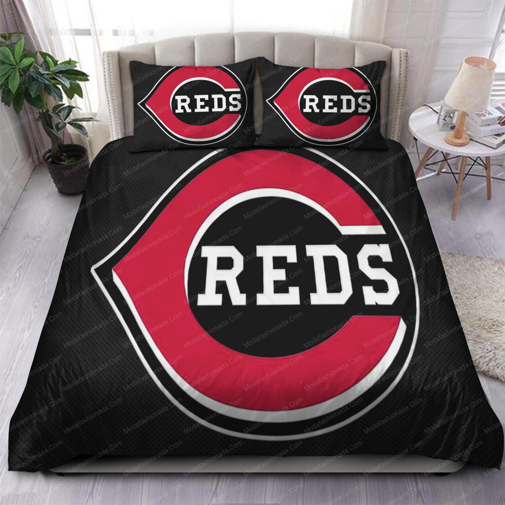 Cincinnati Reds Mlb 80 Logo Type 1383 Bedding Sets Sporty Bedroom Home Decor