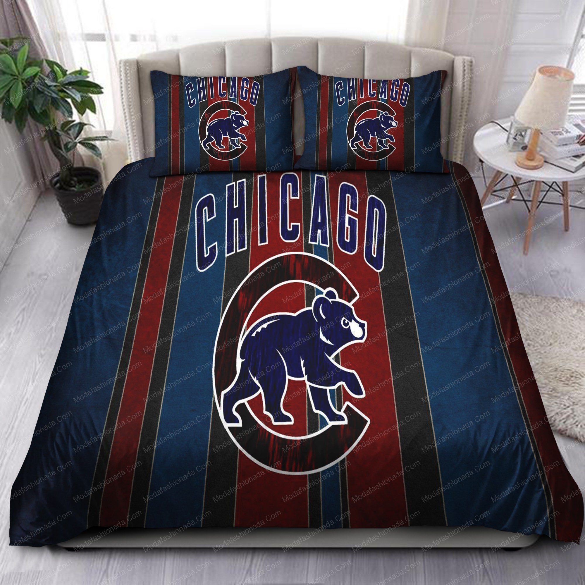 Chicago Cubs Mlb 64 Logo Type 1398 Bedding Sets Sporty Bedroom Home Decor