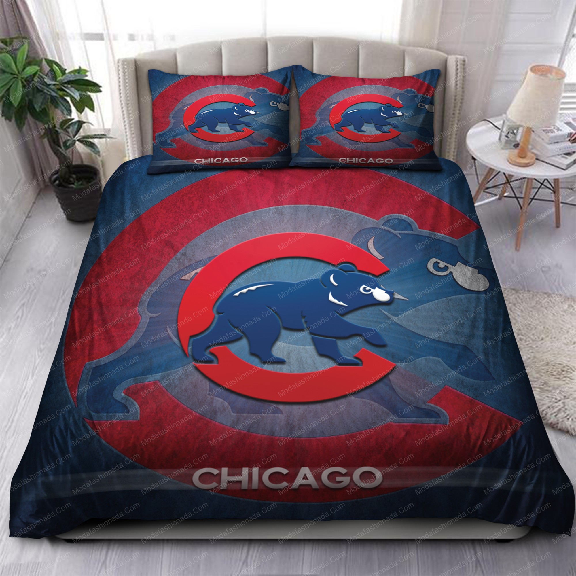 Chicago Cubs Mlb 68 Logo Type 1411 Bedding Sets Sporty Bedroom Home Decor