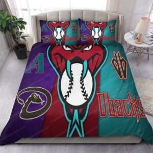 Snake Head Arizona Diamondbacks Mlb 05 Logo Type 1453 Bedding Sets Sporty Bedroom Home Decor