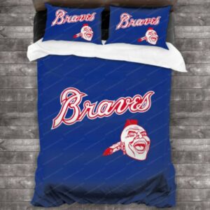 Atlanta Braves Baseball Sport 21 Logo Type 1463 Bedding Sets Sporty Bedroom Home Decor