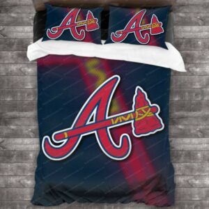 Atlanta Braves Baseball Sport 20 Logo Type 1464 Bedding Sets Sporty Bedroom Home Decor